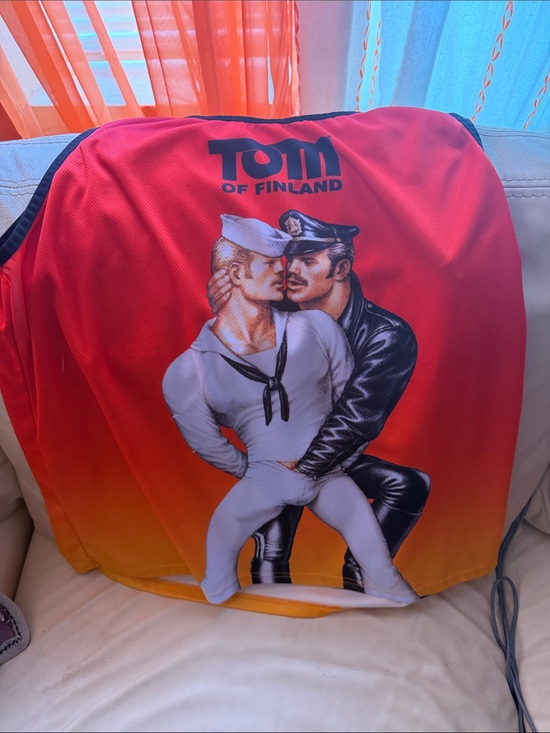 Other - Tom of Finland Gradient Crew Graphic Top - Red to Orange